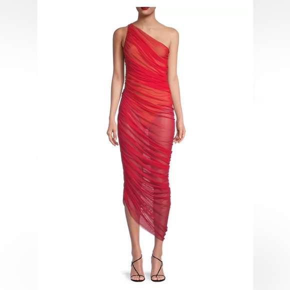 Diana gown red mesh size XS norma Kamali - Picture 4 of 7